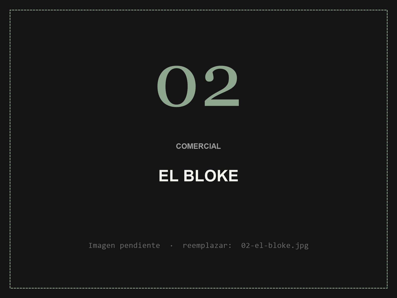 El Bloke — Proyecto comercial de Studio Perdomo