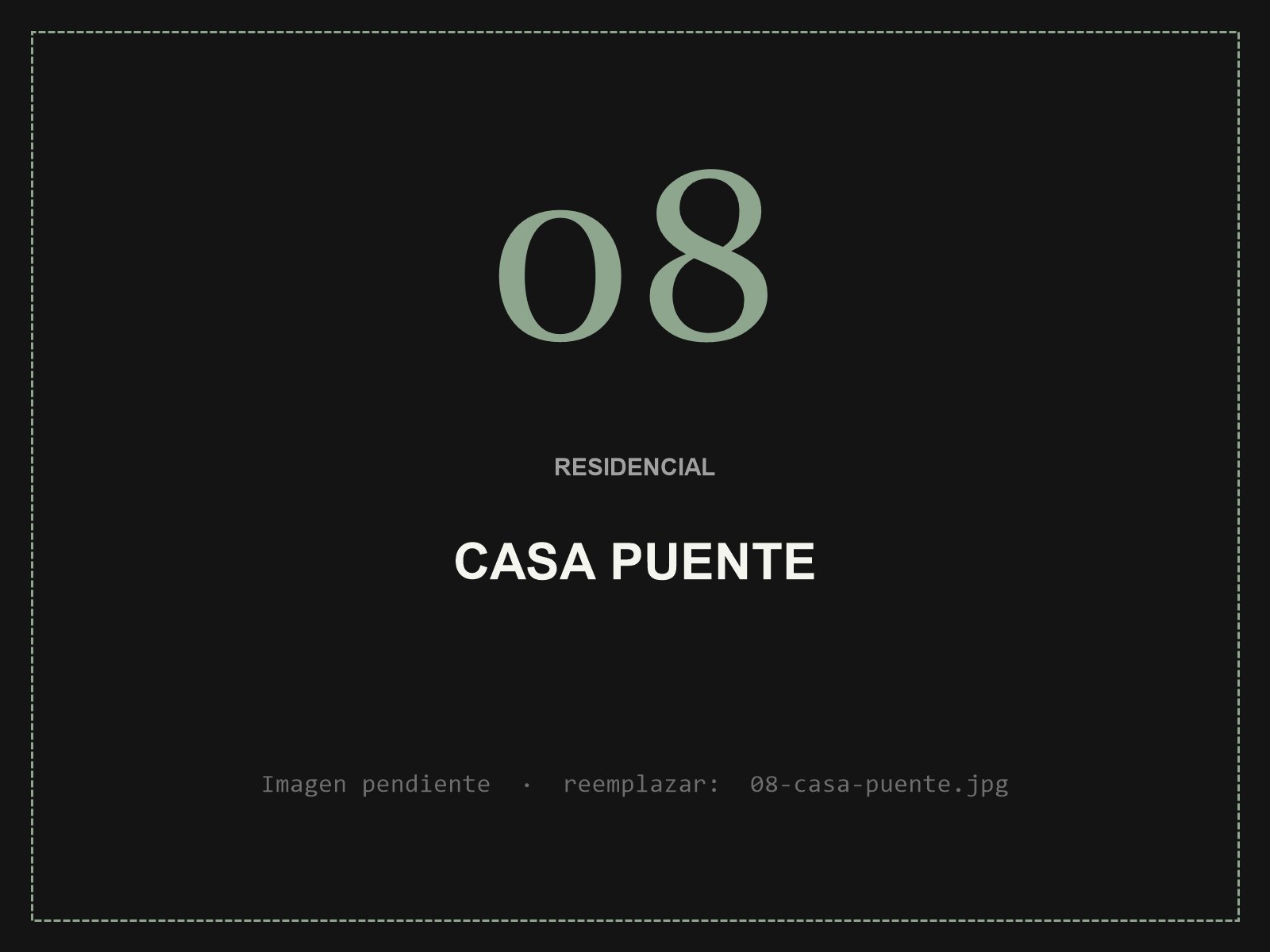 Casa Puente — Proyecto residencial de Studio Perdomo
